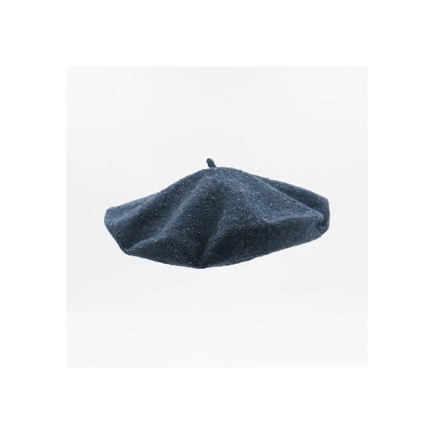 Béret Été Bleu Jean Coton Soie & Lin - Le Béret Français