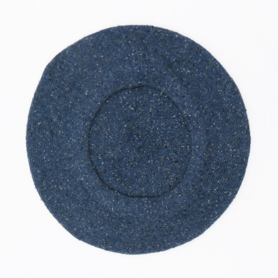 Béret Été Bleu Jean Coton Soie & Lin - Le Béret Français