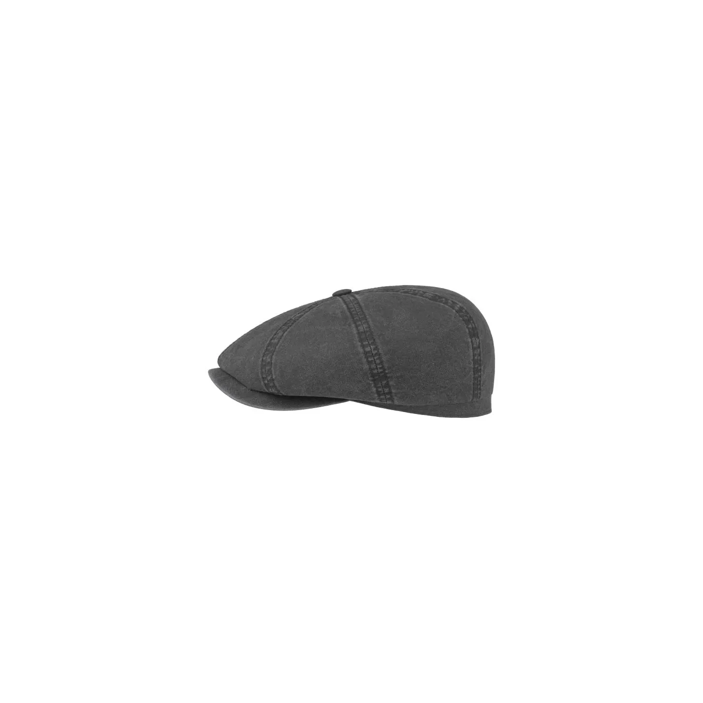 Casquette Hatteras coton biologique noir - Stetson Reference : 2114 | Chapellerie Traclet