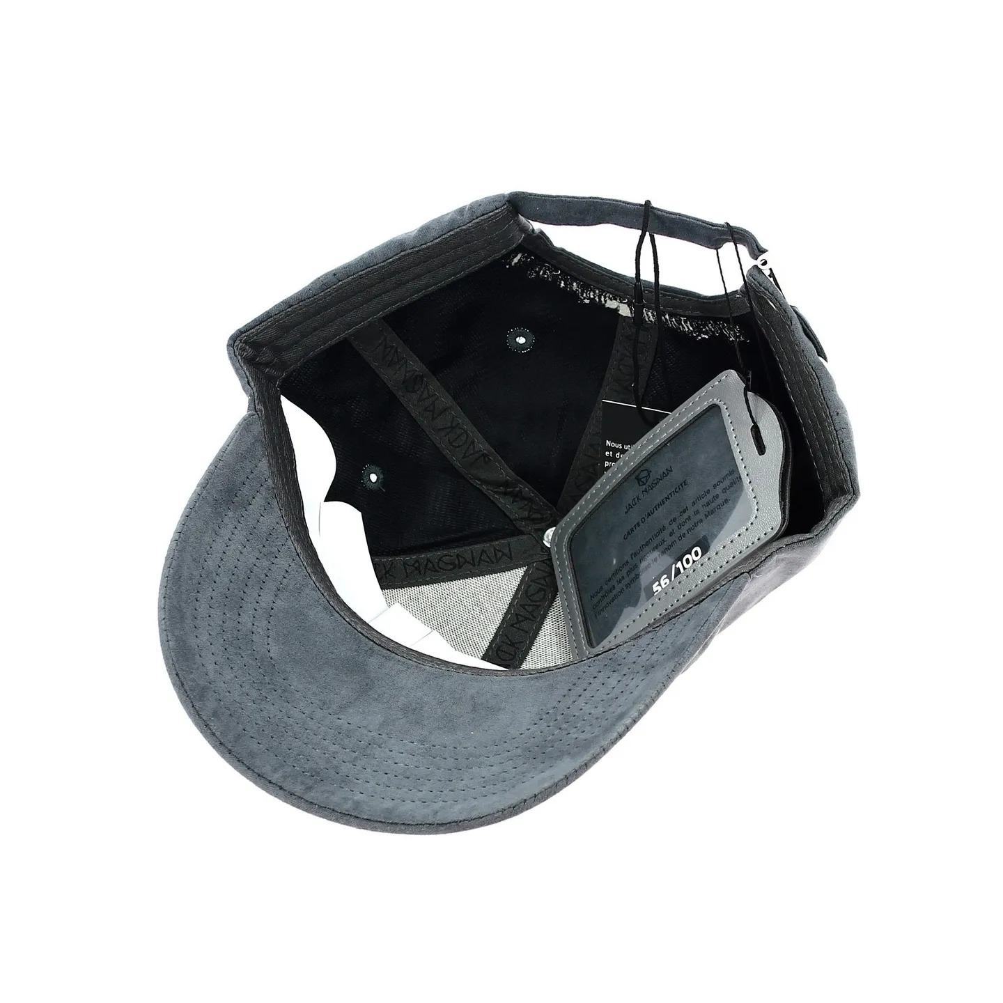 Casquette Baseball Suède Gris - Jack Magnan Reference : 12148 | Chapellerie Traclet