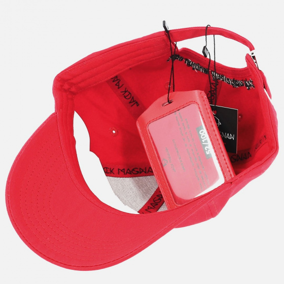 Baseball Cap Red Cotton - Jack Magnan