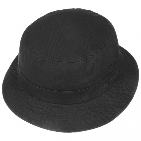 Bob Coton Twill Coton Noir - Stetson