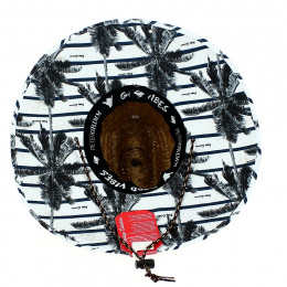 Wide Brim Straw Traveller Hat Palmeras - Traclet