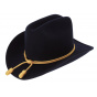 Union Officer Hat Black Wool Felt - Traclet