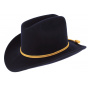 Black Union Officer Wool Felt Hat - Traclet