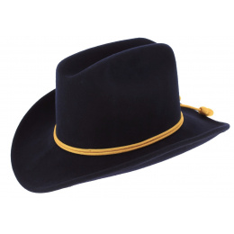 Black Union Officer Wool Felt Hat - Traclet