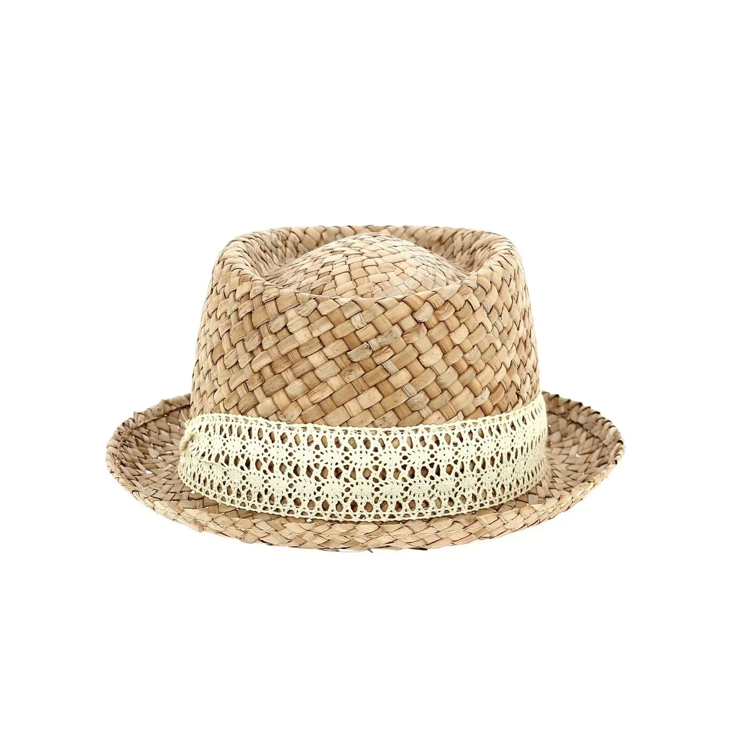 Chapeau Porkpie Moha Paille Naturelle - Traclet Reference : 12164 | Chapellerie Traclet