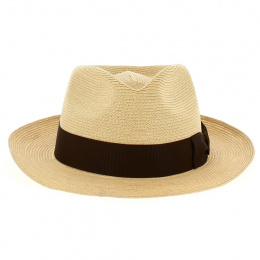 Chapeau Fedora Robbins Panama Marron - Stetson