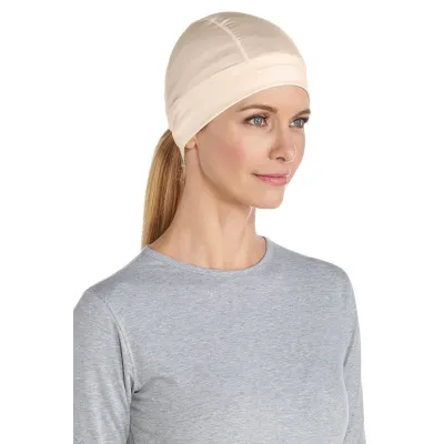 Hubbard UV Water Beige Cap - Coolibar Reference: 12185 | Traclet Hat Shop