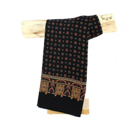 Foulard de Soie Ambroise Noir - Traclet
