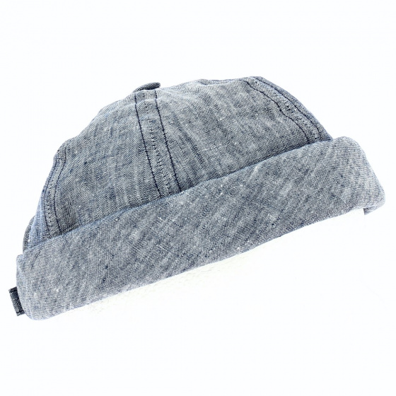 Bonnet Docker Cooper Lin Bleu Océan - MTM Bonnet Docker Cooper Lin Bleu Océan - MTM
