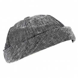 Docker Cooper Linen Black Night Cap - MTM