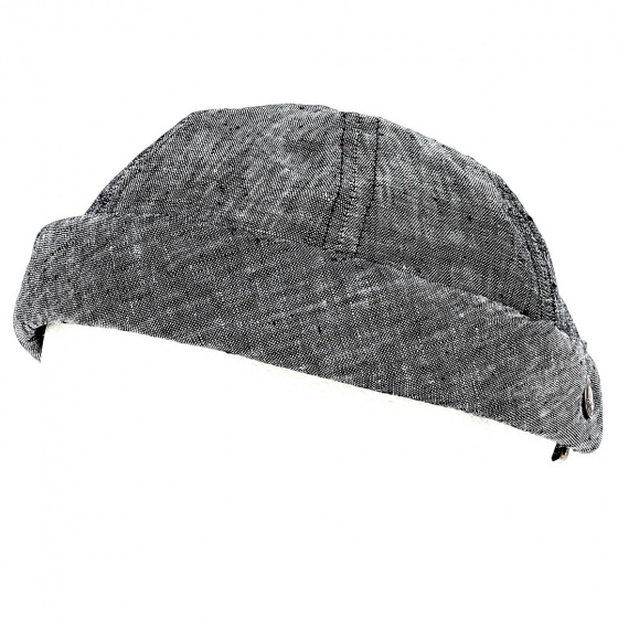 Docker Beanie Cooper Night Black Linen - MTM