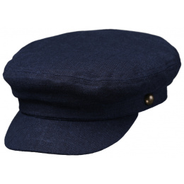 Casquette Marin Honfleur Coton & Lin Marine - Traclet