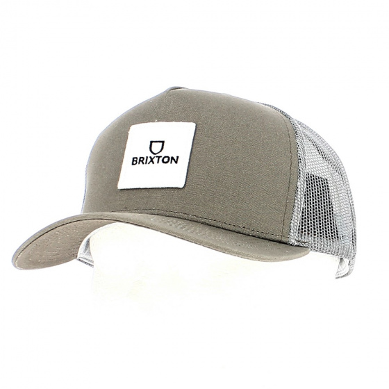 Alpha Block Brown Snapback Cap - Brixton Alpha Block Brown Snapback Cap - Brixton