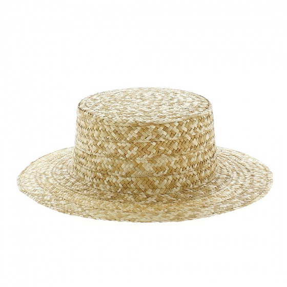 Canotier Enfant Simple Paille Naturelle - Traclet Canotier Enfant Simple Paille Naturelle - Traclet