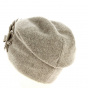 Luizjana Women's Wool Beige Hat - Traclet