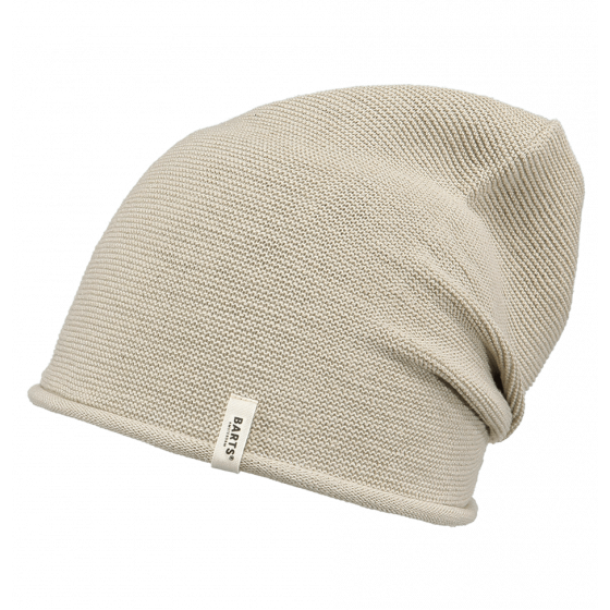 Caiman Beige Cotton Long Hat - Barts