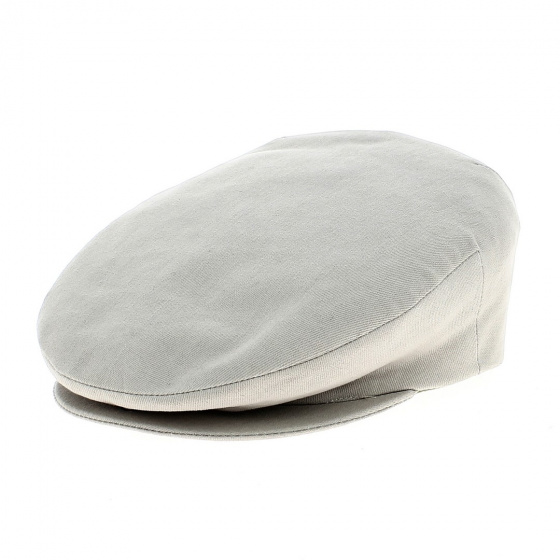 Villemontais Cotton Beige Flat Cap - Traclet