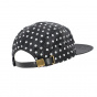 Black & Grey Polka Dot Snapback Cap - King Apparel