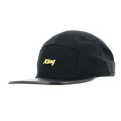 Golden Black Snapback Cap - King Apparel Reference: 12277 | Chapellerie Traclet