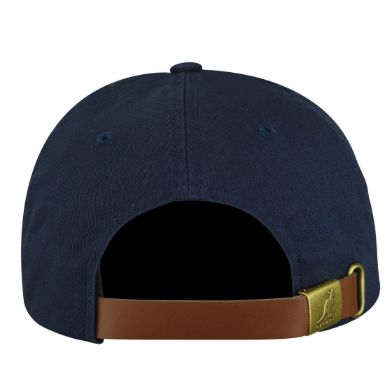 Navy Cotton Washed Baseball Cap - Kangol
