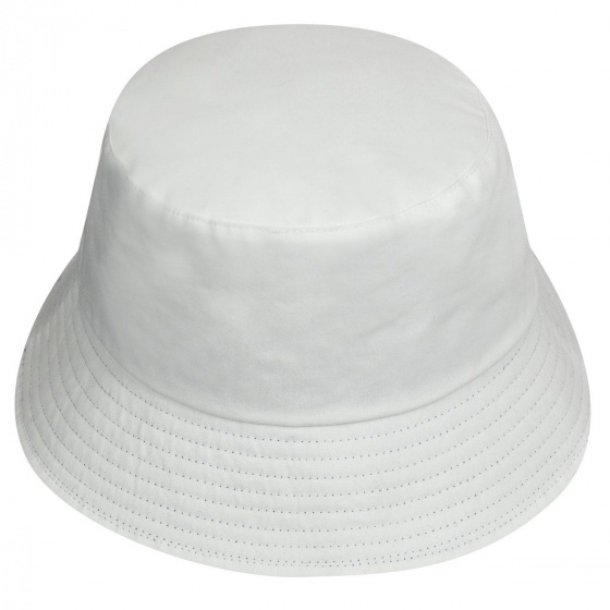 Washed New Edition Cotton White Bucket Hat - Kangol