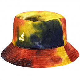 Orange Tie Dye Cotton Bucket Hat - Kangol
