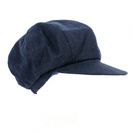Gavroche Rasta Cap Linen Navy - MTM
