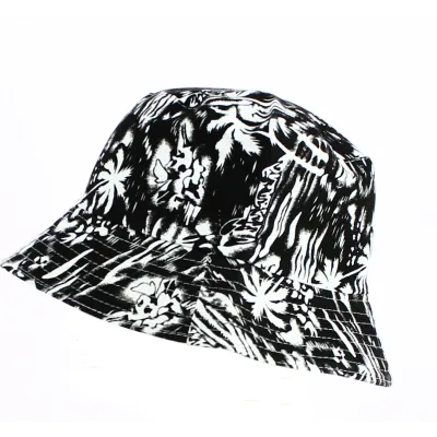 Black and White Island Bucket Hat - Traclet Reference: 12079 | Chapellerie Traclet