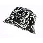 Black and White Floral Bucket Hat - Traclet