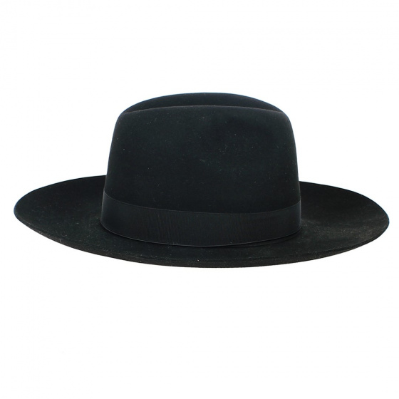 Chapeau Fedora Ferster Feutre Noir - Brandolino Chapeau Fedora Ferster Feutre Noir - Brandolino