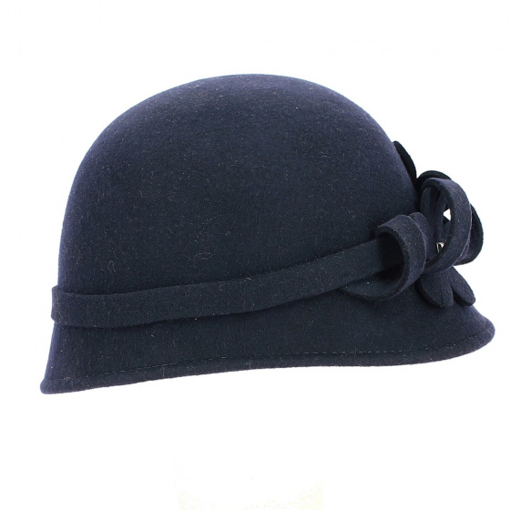 Sophia Felt Wool Cloche Hat - Traclet