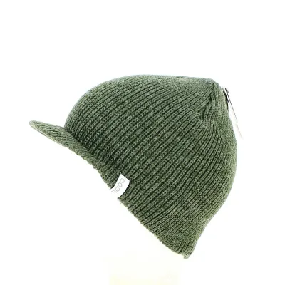 The Basic Charcoal Olive Beanie - Coal Reference: 12295 | Chapellerie Traclet
