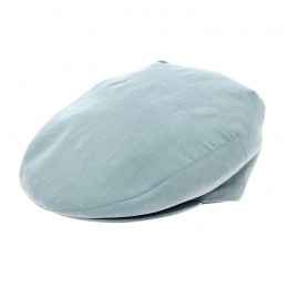 blue flat summer cap