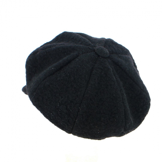 Casquette Gavroche Rasta Laine Noir - Traclet Casquette Gavroche Rasta Laine Noir - Traclet