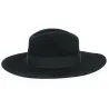 Piper Black Wool Felt Wide Brim Hat - Brixton Reference: 2635 | Traclet Hatmakers