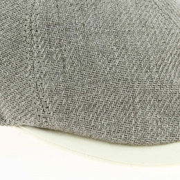 Linen duck bill cap