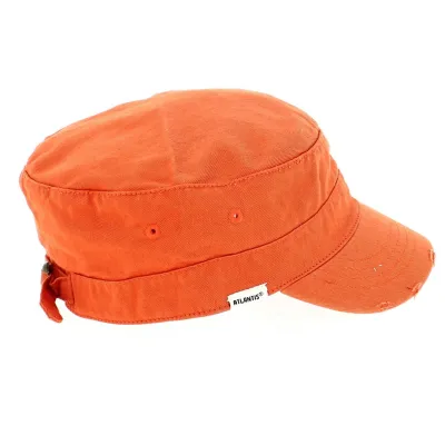 Urban Destroyed Orange Military Cap - Atlantis Reference: 12350 | Chapellerie Traclet