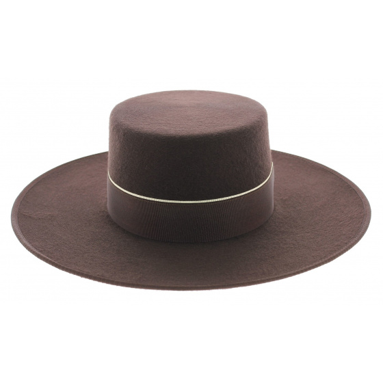 Andalusian Cordobes Hat Brown Felt