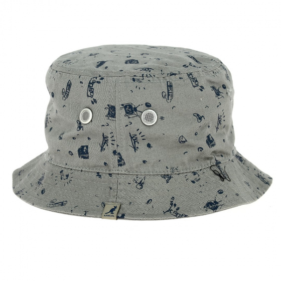 Maker Pen Cotton Bucket Hat Gray & Blue - Kangol