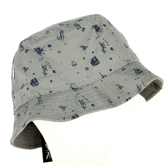 Maker Pen Cotton Bucket Hat Gray & Blue - Kangol