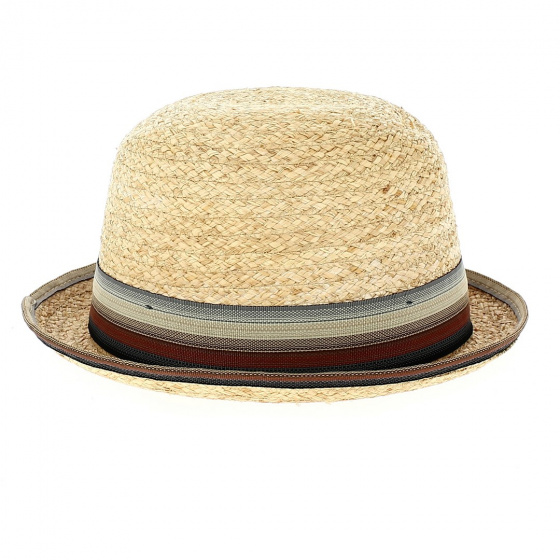 Pekane Cloche Hat Raffia Straw - Traclet