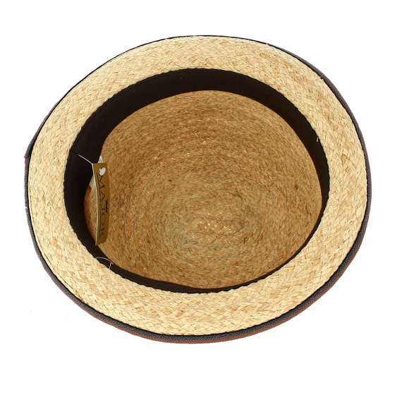 Pekane Cloche Hat Raffia Straw - Traclet