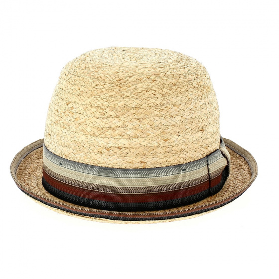 Pekane Cloche Hat Raffia Straw - Traclet