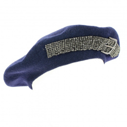 Basque Beret Strass Wool Creation - Traclet