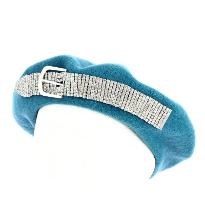 Béret Basque Création Strass Laine - Traclet Reference : 12366 | Chapellerie Traclet