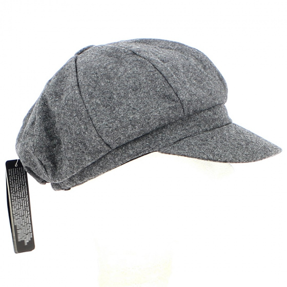 Casquette Gavroche Yéléna Grise Laine - Traclet Casquette Gavroche Yéléna Grise Laine - Traclet