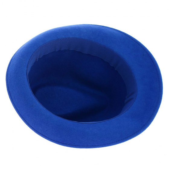 Chapeau Trilby Albastru Feutre Laine Bleu - Traclet Chapeau Trilby Albastru Feutre Laine Bleu - Traclet