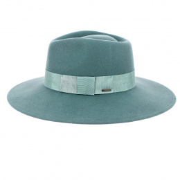 Silver Pine Wool Felt Fedora Hat - Brixton